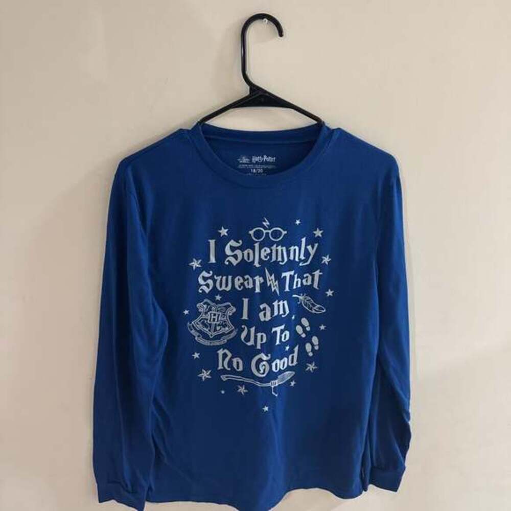 Harry Potter I Solemnly Swear Long Sleeve T-Shirt Blue 18/20